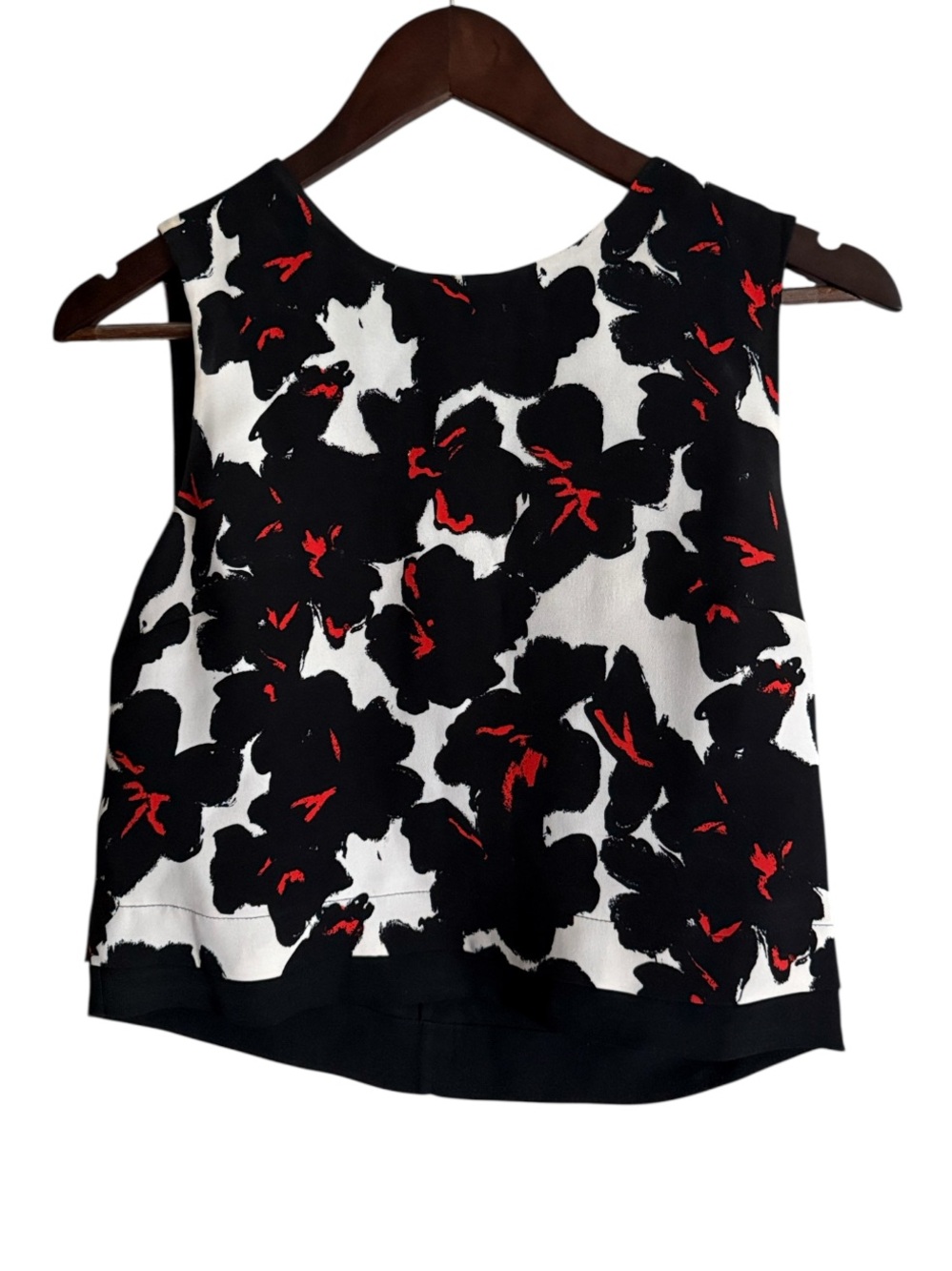 A.L.C. Joan Floral Print Sleeveless Silk Top Sz 4